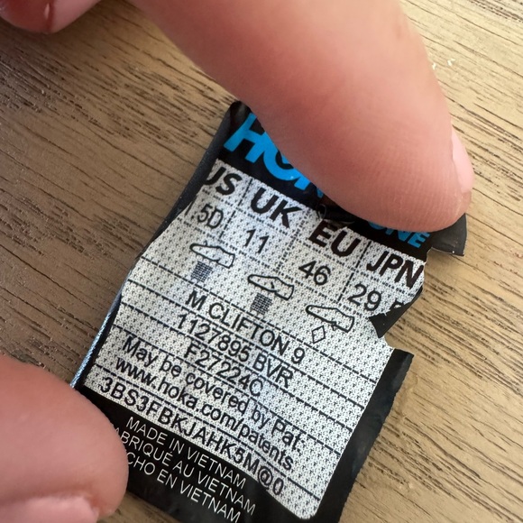 Hoka One One Men's Clifton 9 Sz US 11.5 Running Shoes - Picture 5 of 5